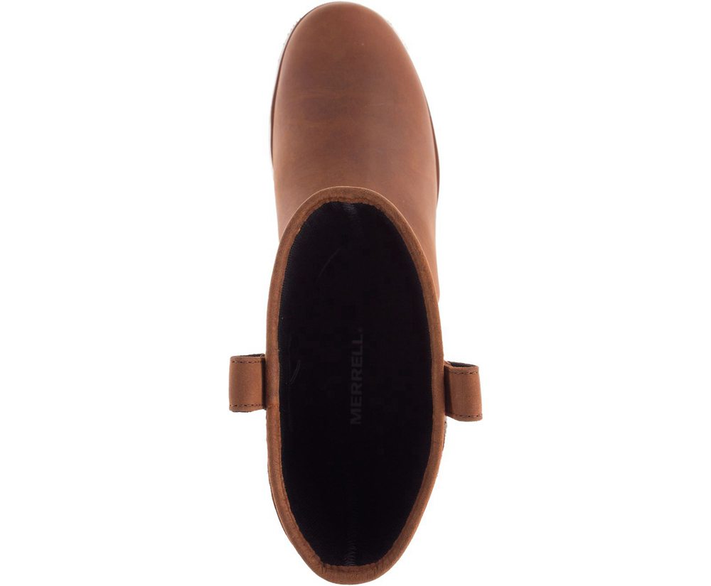 Botas Senhora - Merrell Roam Pull On Waterproof - Marrom - IBD405176